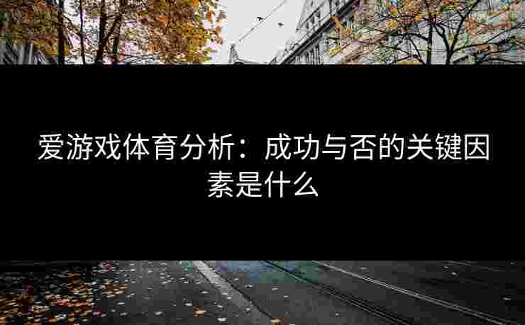 爱游戏体育分析：成功与否的关键因素是什么