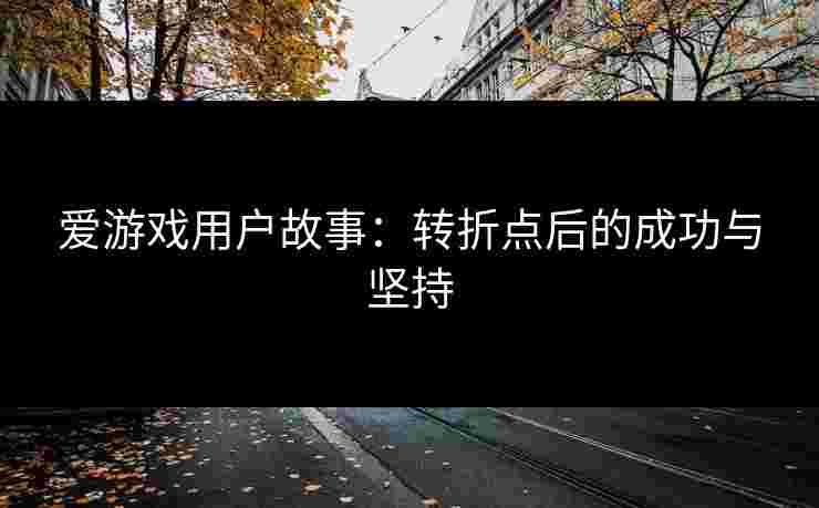 爱游戏用户故事：转折点后的成功与坚持